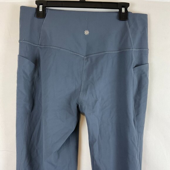 Athleta Salutation Stash Flare Pant XL Slate Blue Tech Pockets - Picture 7 of 11